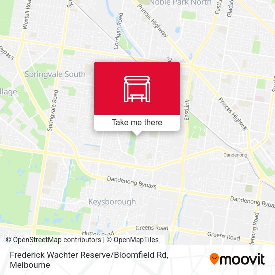 Frederick Wachter Reserve / Bloomfield Rd map