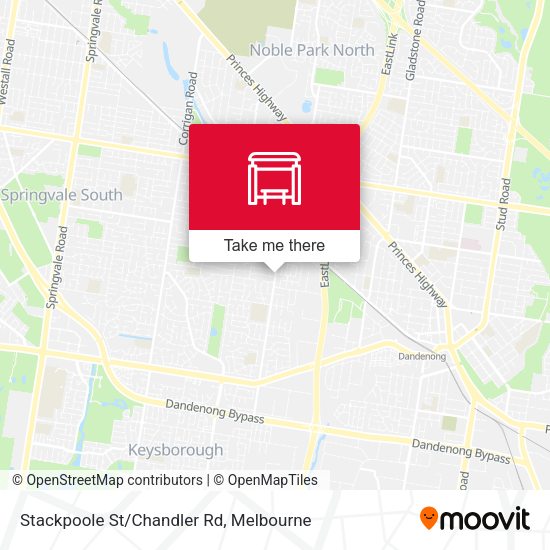 Stackpoole St/Chandler Rd map