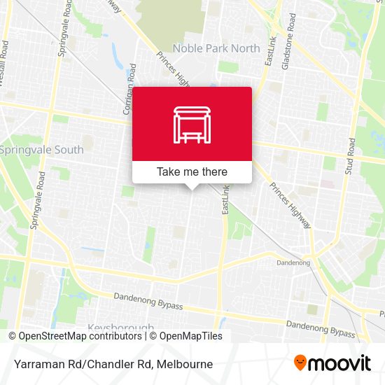 Yarraman Rd/Chandler Rd map