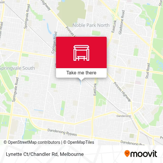 Mapa Lynette Ct/Chandler Rd