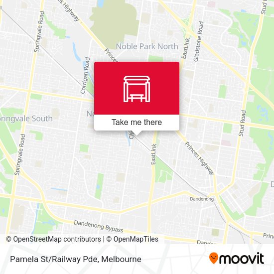 Pamela St/Railway Pde map