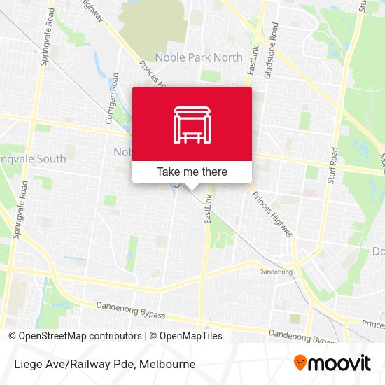 Liege Ave/Railway Pde map