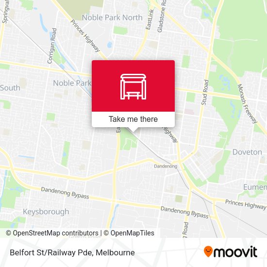 Belfort St/Railway Pde map