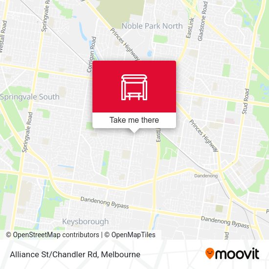 Alliance St/Chandler Rd map