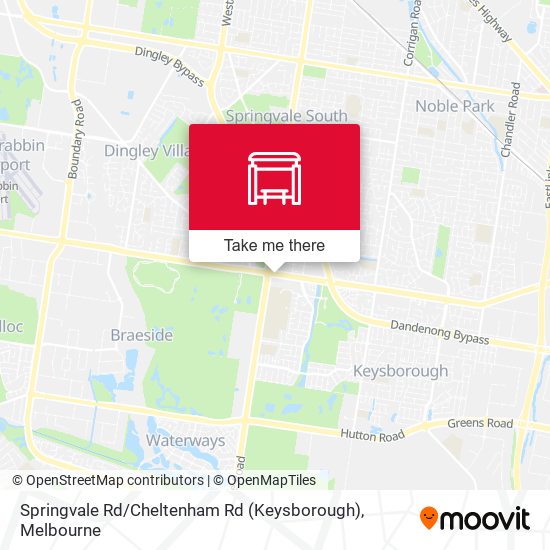 Springvale Rd / Cheltenham Rd (Keysborough) map