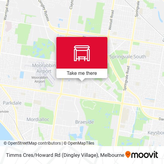 Mapa Timms Cres / Howard Rd (Dingley Village)