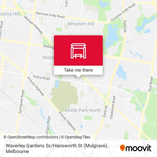 Waverley Gardens Sc / Hansworth St (Mulgrave) map