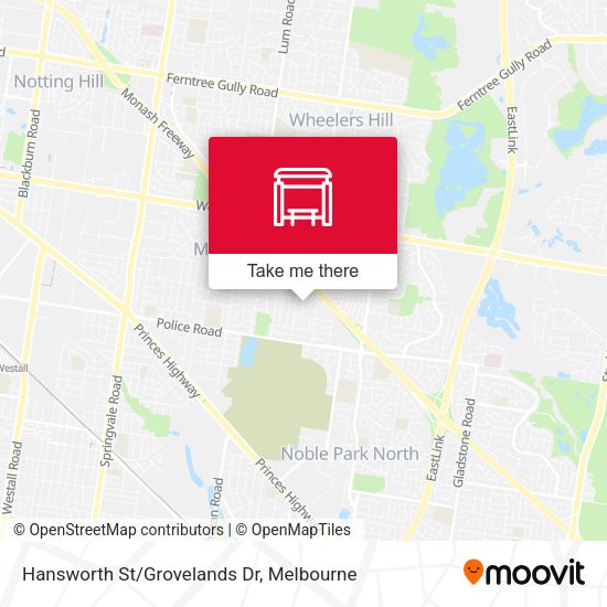 Hansworth St/Grovelands Dr map