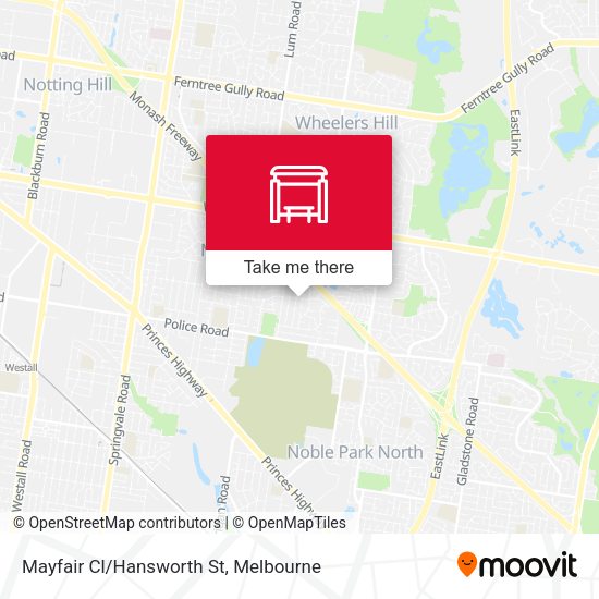 Mayfair Cl/Hansworth St map