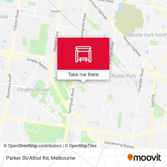 Parker St/Athol Rd map