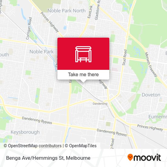 Benga Ave/Hemmings St map