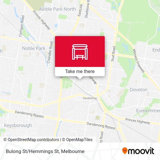 Bulong St/Hemmings St map