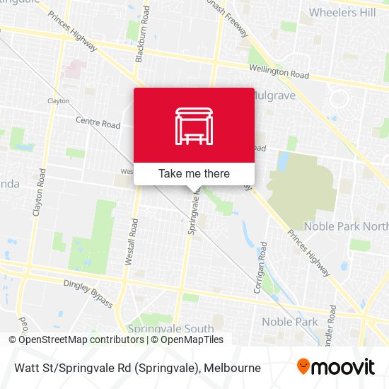 Watt St / Springvale Rd map