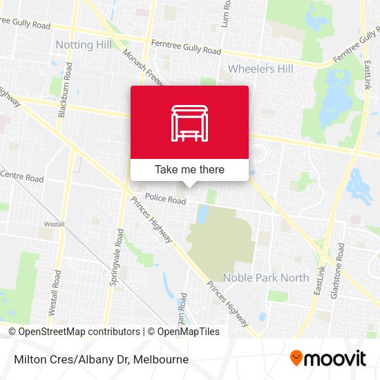 Milton Cres/Albany Dr map