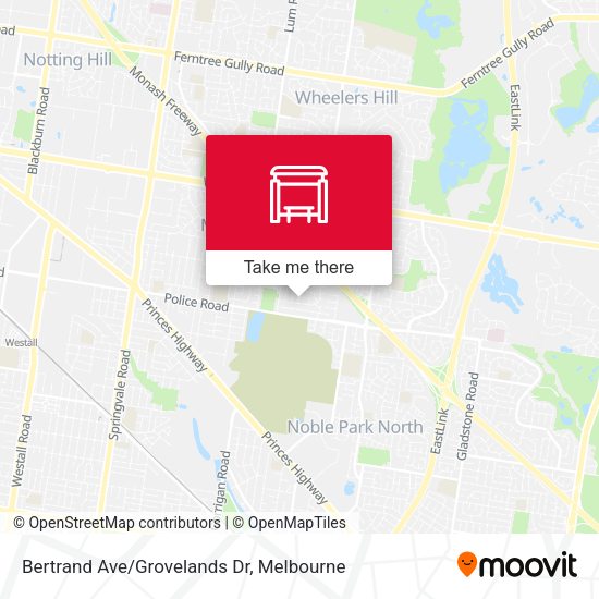 Bertrand Ave/Grovelands Dr map
