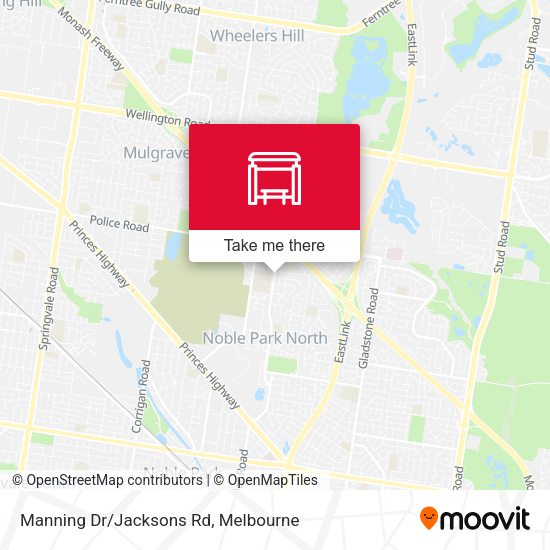 Manning Dr/Jacksons Rd map