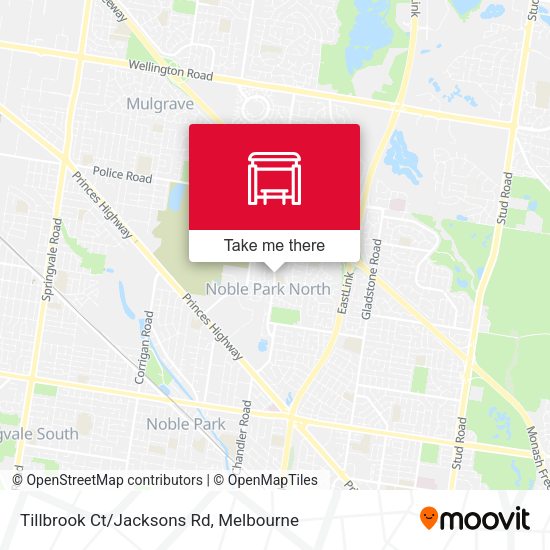 Tillbrook Ct/Jacksons Rd map