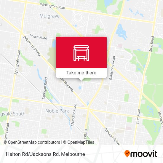 Halton Rd/Jacksons Rd map