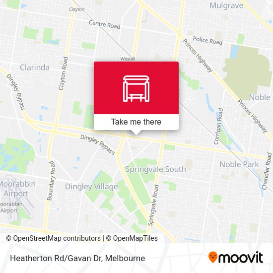 Heatherton Rd/Gavan Dr map