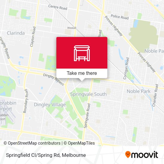 Springfield Cl/Spring Rd map
