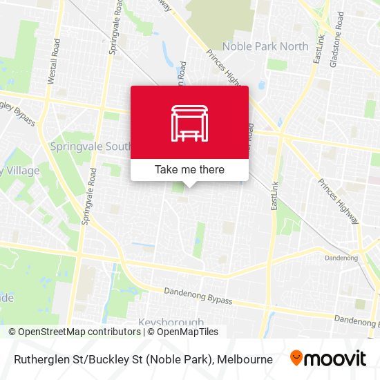 Rutherglen St / Buckley St (Noble Park) map