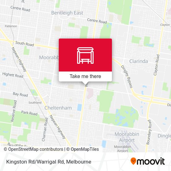 Kingston Rd/Warrigal Rd map