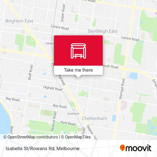 Isabella St/Rowans Rd map