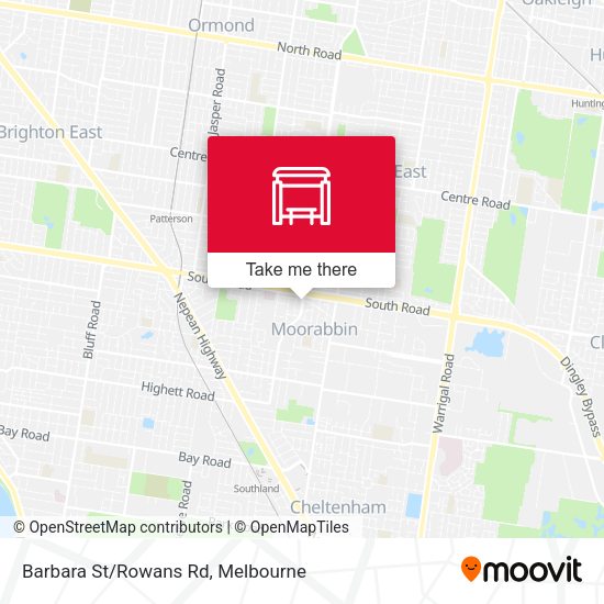 Barbara St/Rowans Rd map