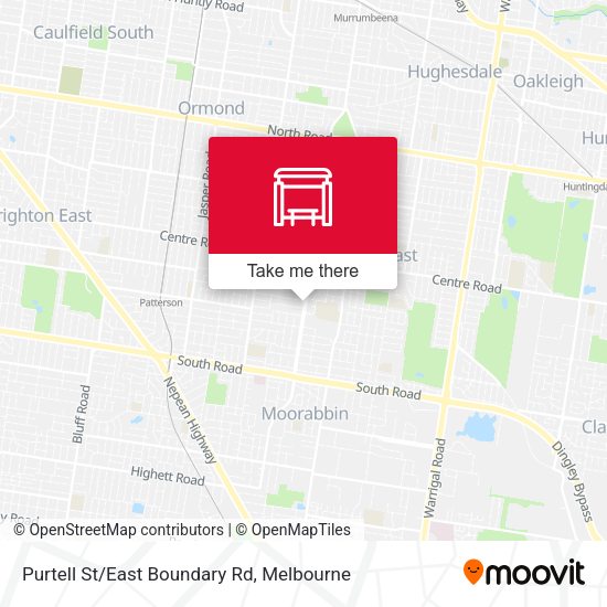 Purtell St/East Boundary Rd map