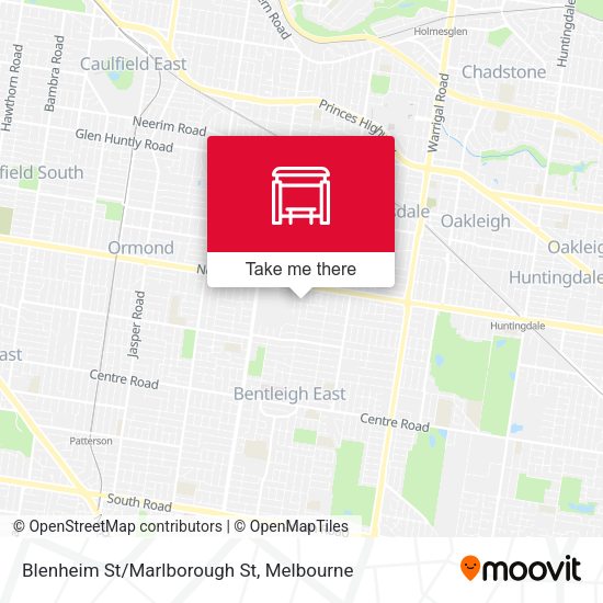 Blenheim St/Marlborough St map