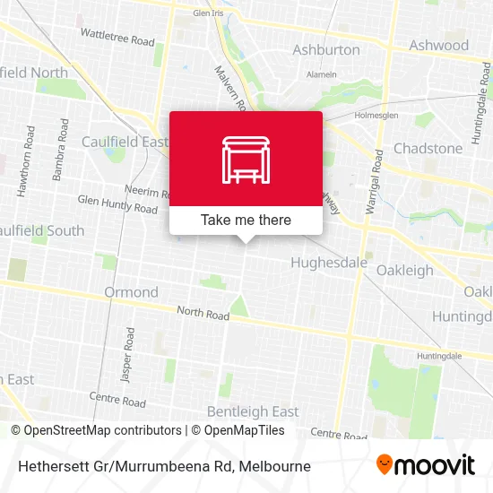 Mapa Hethersett Gr/Murrumbeena Rd