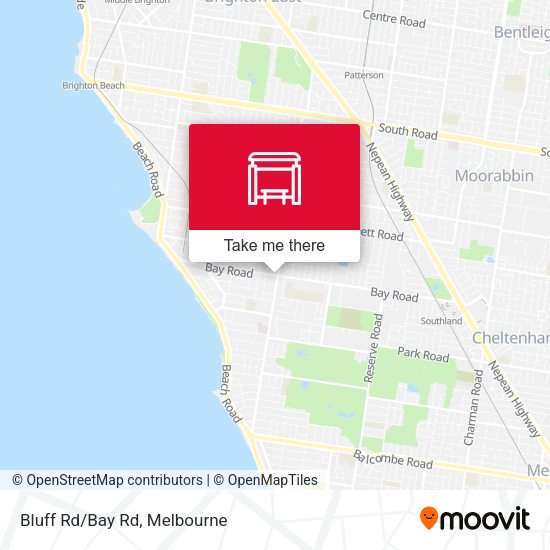 Bluff Rd/Bay Rd map