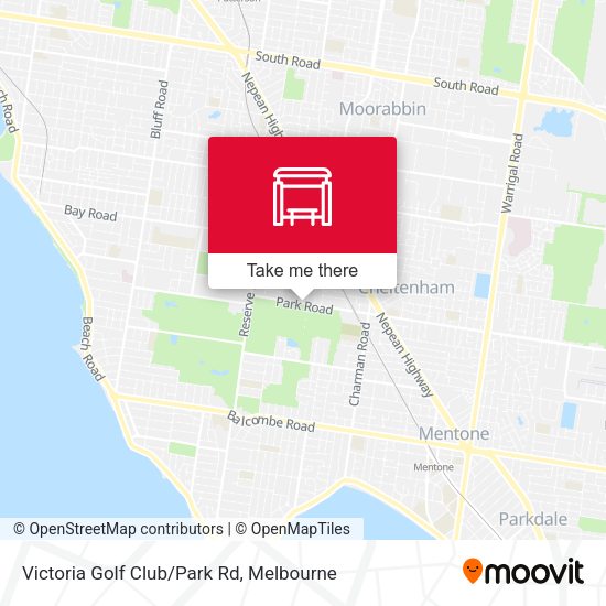 Victoria Golf Club/Park Rd map