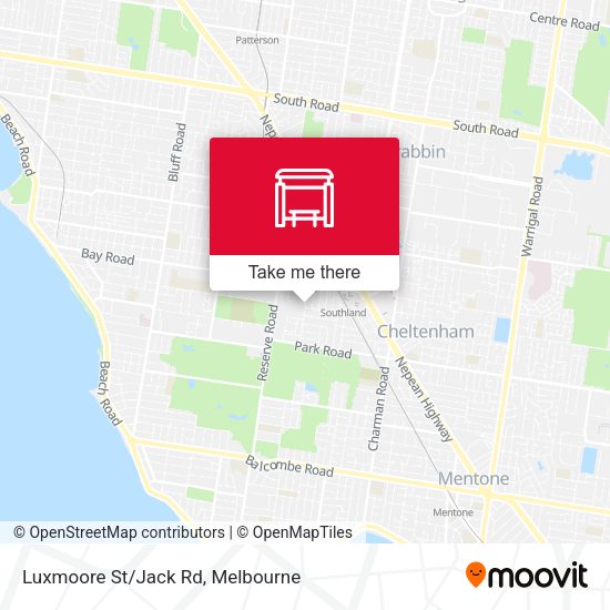 Luxmoore St/Jack Rd map