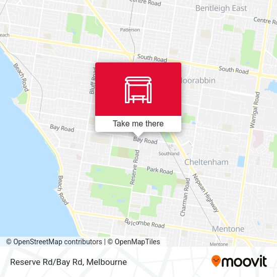 Reserve Rd/Bay Rd map