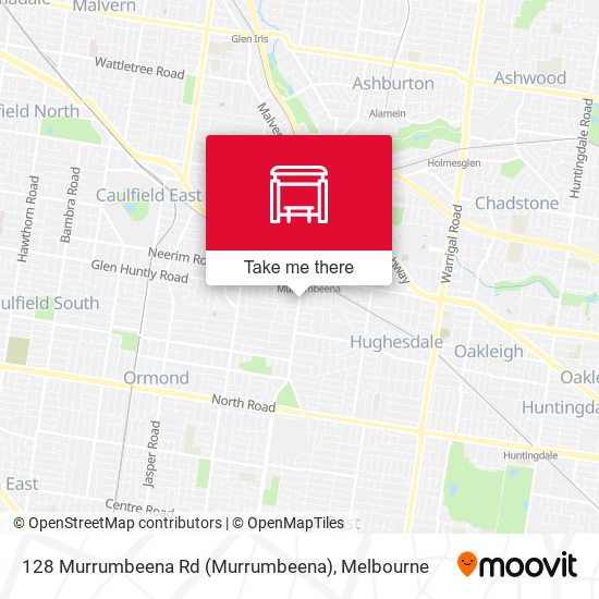 128 Murrumbeena Rd map