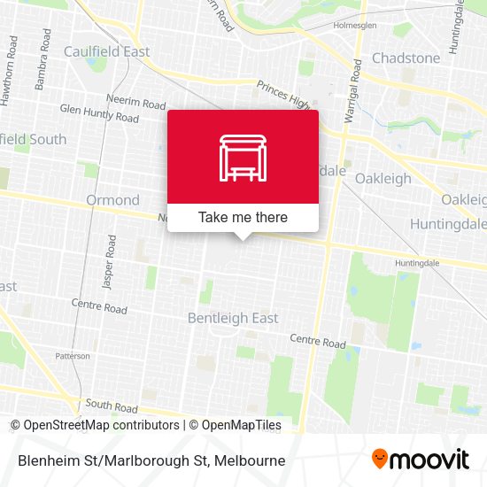 Blenheim St/Marlborough St map