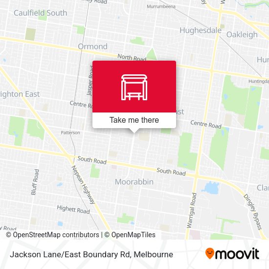 Jackson Lane/East Boundary Rd map