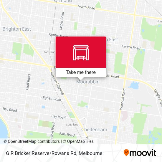 G R Bricker Reserve/Rowans Rd map