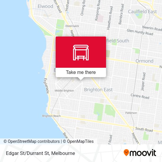 Edgar St/Durrant St map