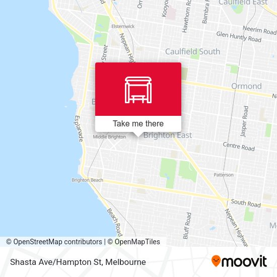 Shasta Ave/Hampton St map