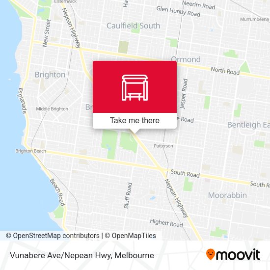 Vunabere Ave/Nepean Hwy map