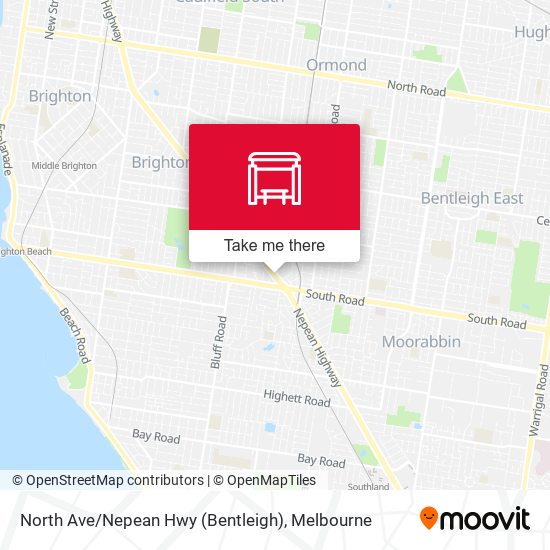 North Ave / Nepean Hwy (Bentleigh) map