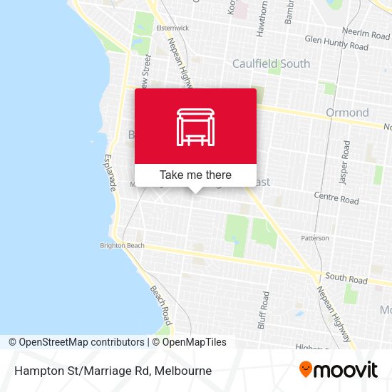 Hampton St/Marriage Rd map