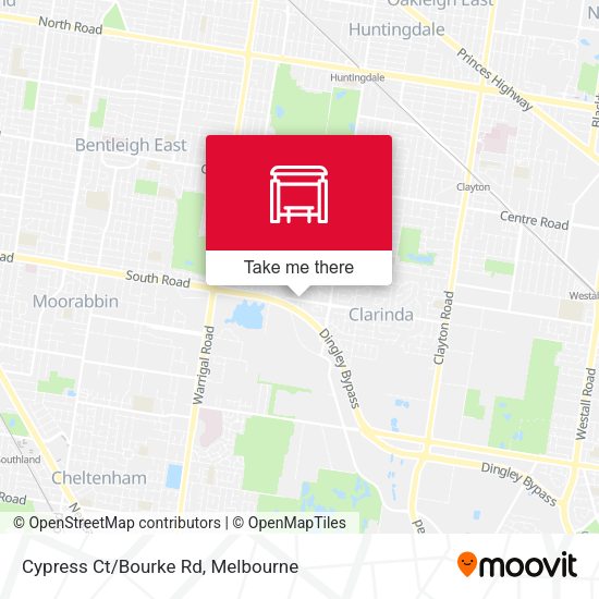 Cypress Ct/Bourke Rd map