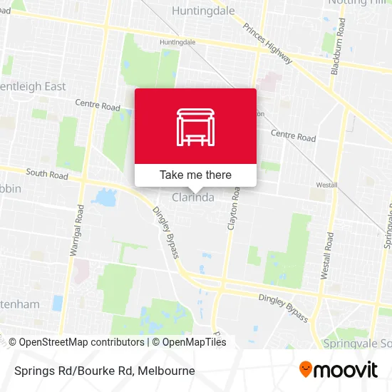 Mapa Springs Rd/Bourke Rd