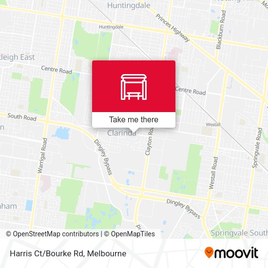 Harris Ct/Bourke Rd map