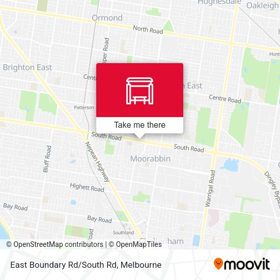 East Boundary Rd/South Rd map