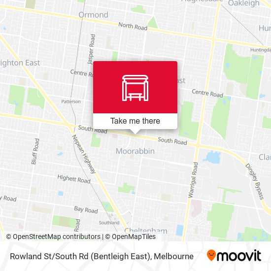 Rowland St / South Rd (Bentleigh East) map