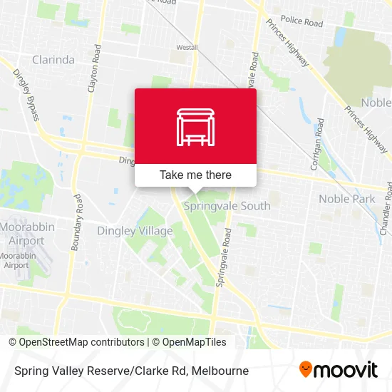 Mapa Spring Valley Reserve / Clarke Rd